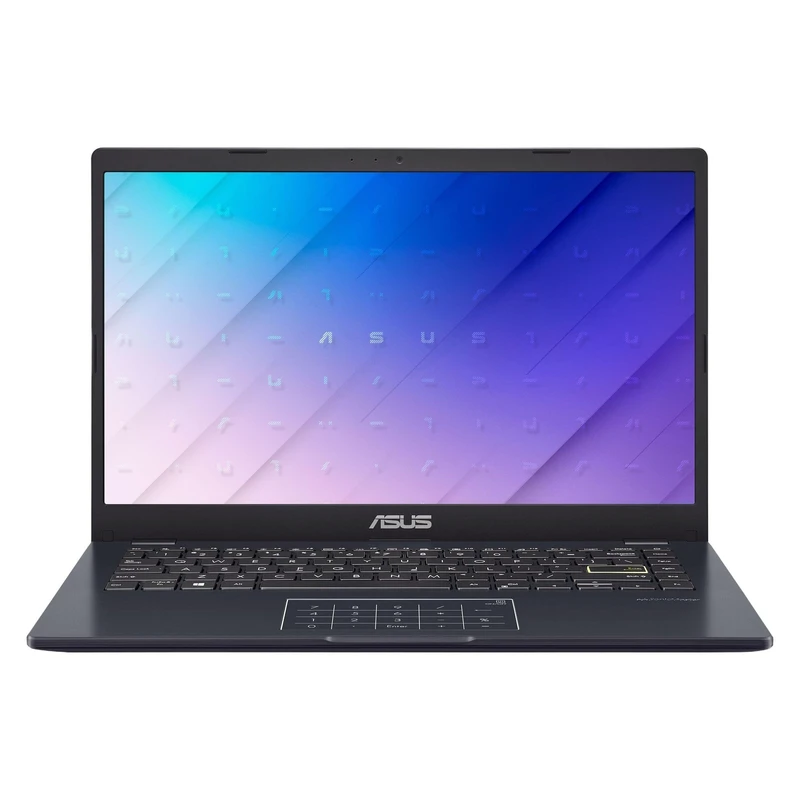 لپ‌تاپ ایسوس مدل Vivobook Go 14 E410KA-PM464 با پردازنده Pentium Silver N6000، رم DDR4 4GB با فرکانس 3200MHz، حافظه داخلی eMMC با ظرفیت 64GB، نمایشگر 14 اینچ TN با وضوح HD، دارای نامبرپد دیجی