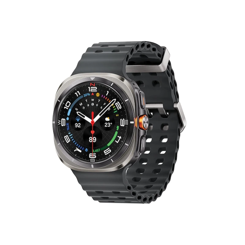 ساعت هوشمند سامسونگ مدل Galaxy Watch Ultra دارای قابلیت های کنترل موسیقی (Music Player)، قابلیت مکالمه از طریق بلوتوث، قابلیت تغییر طرح ساعت یا تم، صفحه همیشه روشن (Always-on Display)، پشتیبا
